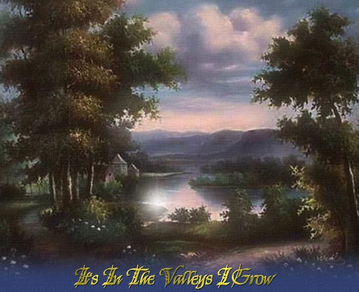 It's in the Valleys I Grow